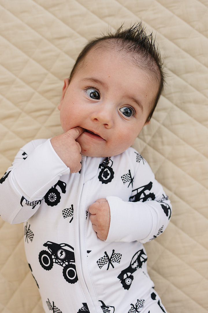 Bamboo Zip Romper | Monster Blaze