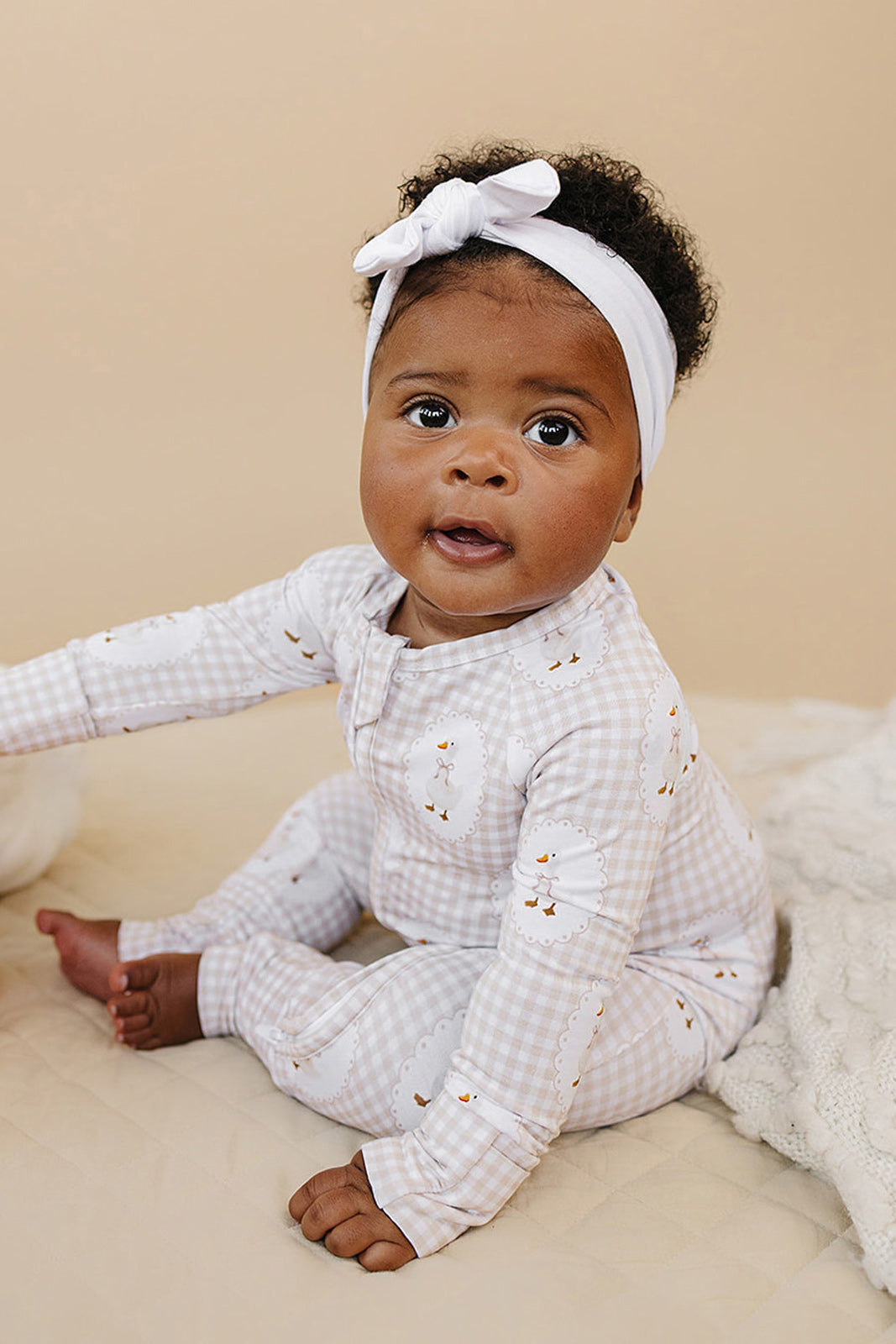 パンツ Eaphi LACE SWITCHING ROMPERS Bamboo Zip Romper | Gingham & Goose – LUCKY PANDA KIDS