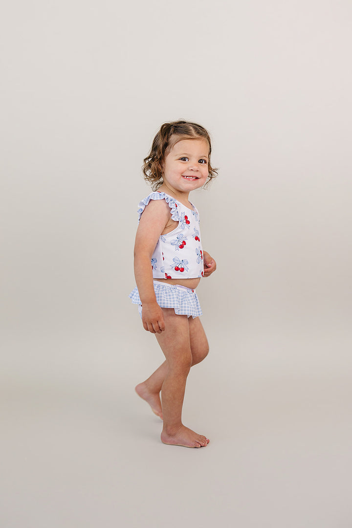 Two Piece Swimsuit | Blue Cherry