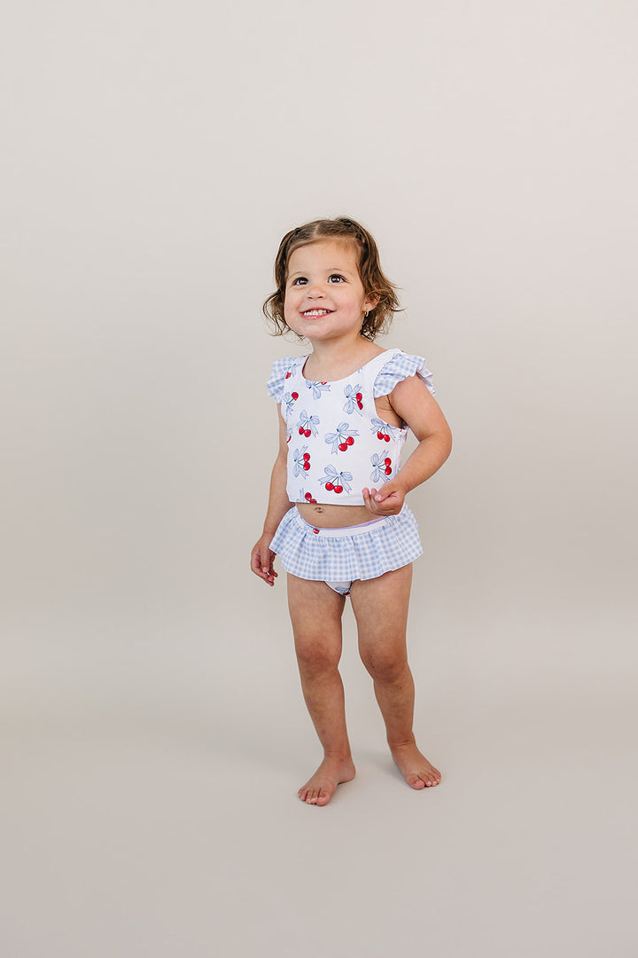 Two Piece Swimsuit | Blue Cherry