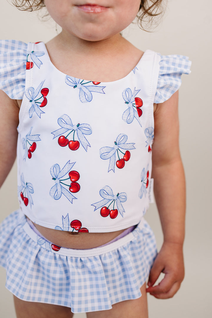 Two Piece Swimsuit | Blue Cherry