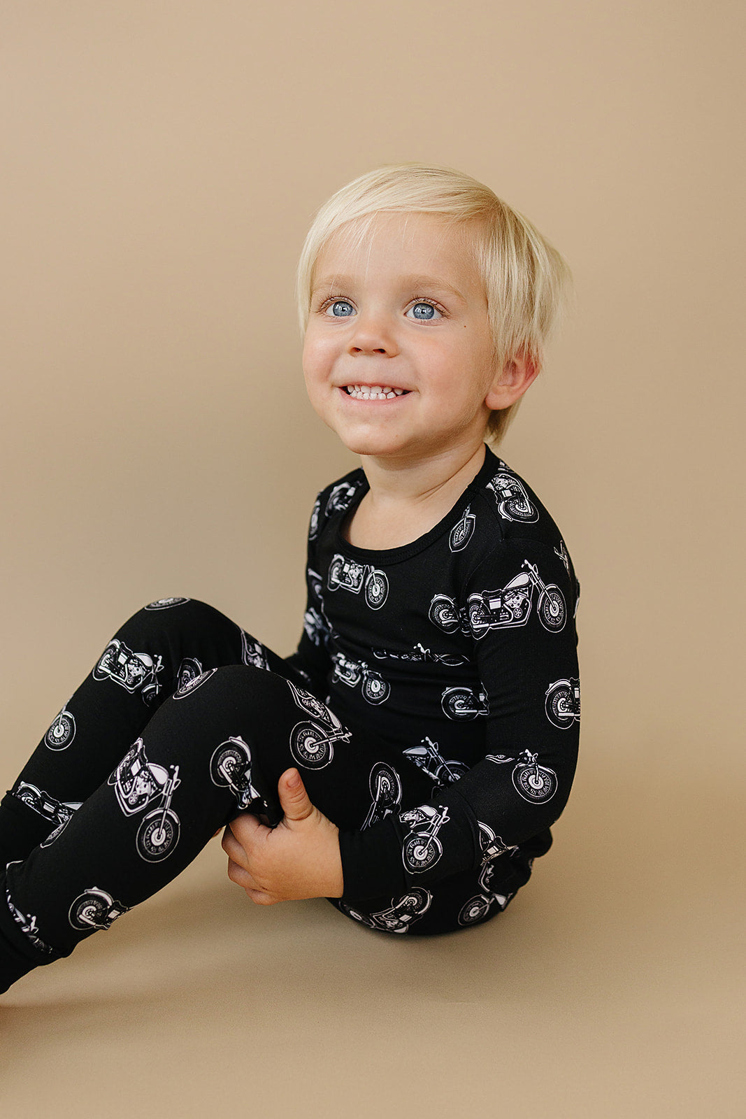 Bamboo Two Piece Set | Born to Ride Black