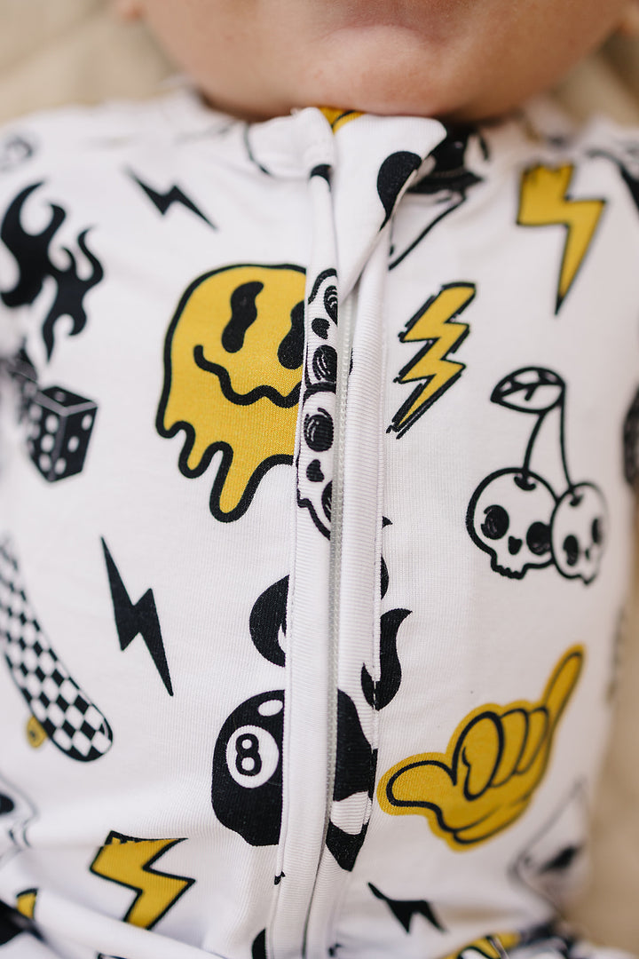 Bamboo Zip Romper | Lucky Vibes