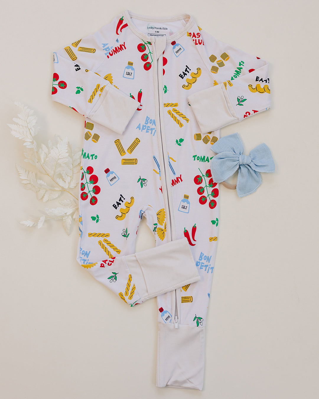 Bamboo Zip Romper | Pasta Club