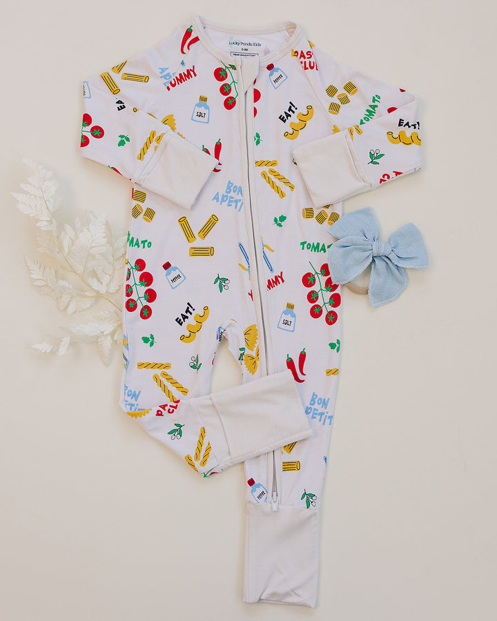 Bamboo Zip Romper | Pasta Club