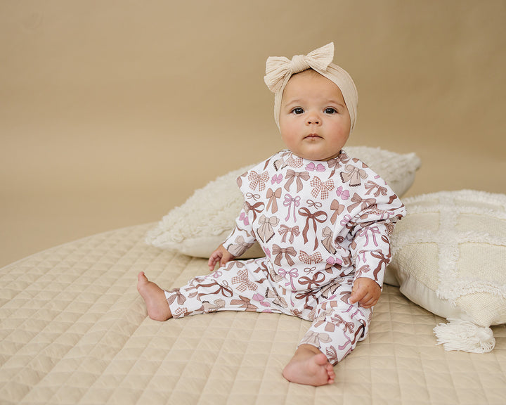 Jogger Set | Mocha Bows