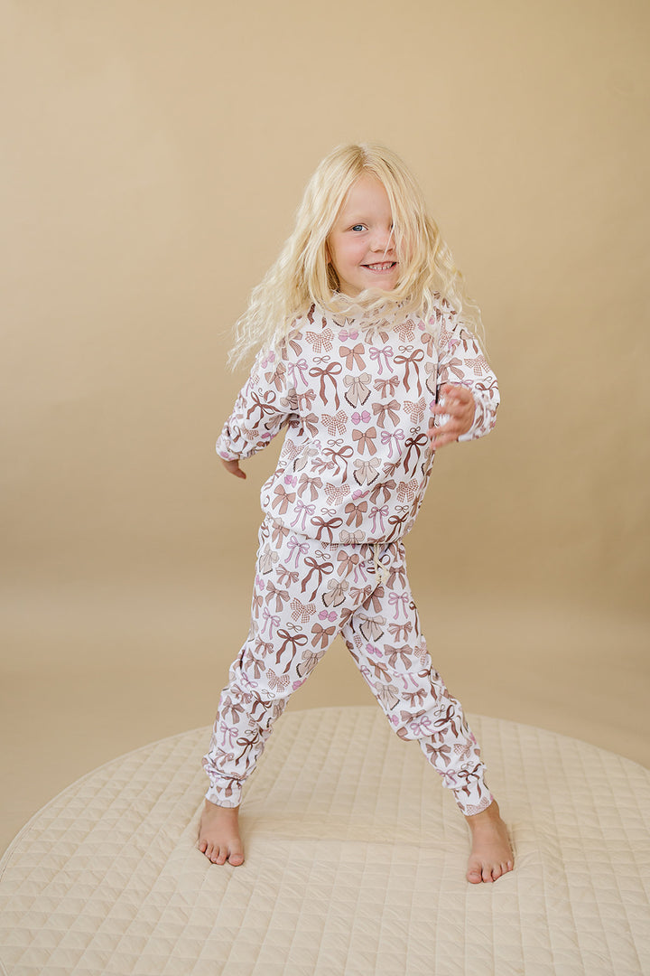 Jogger Set | Mocha Bows