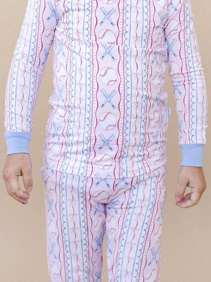 Bamboo Two Piece Set | Baseball Girl