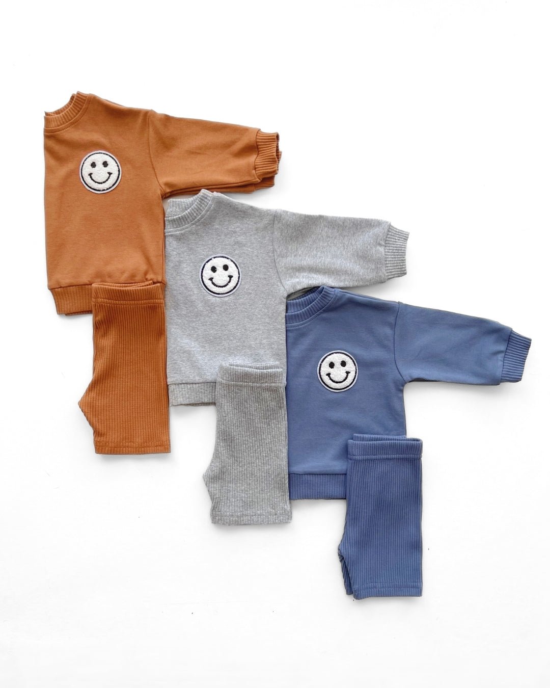 Biker Shorts Set | Blue - LUCKY PANDA KIDS