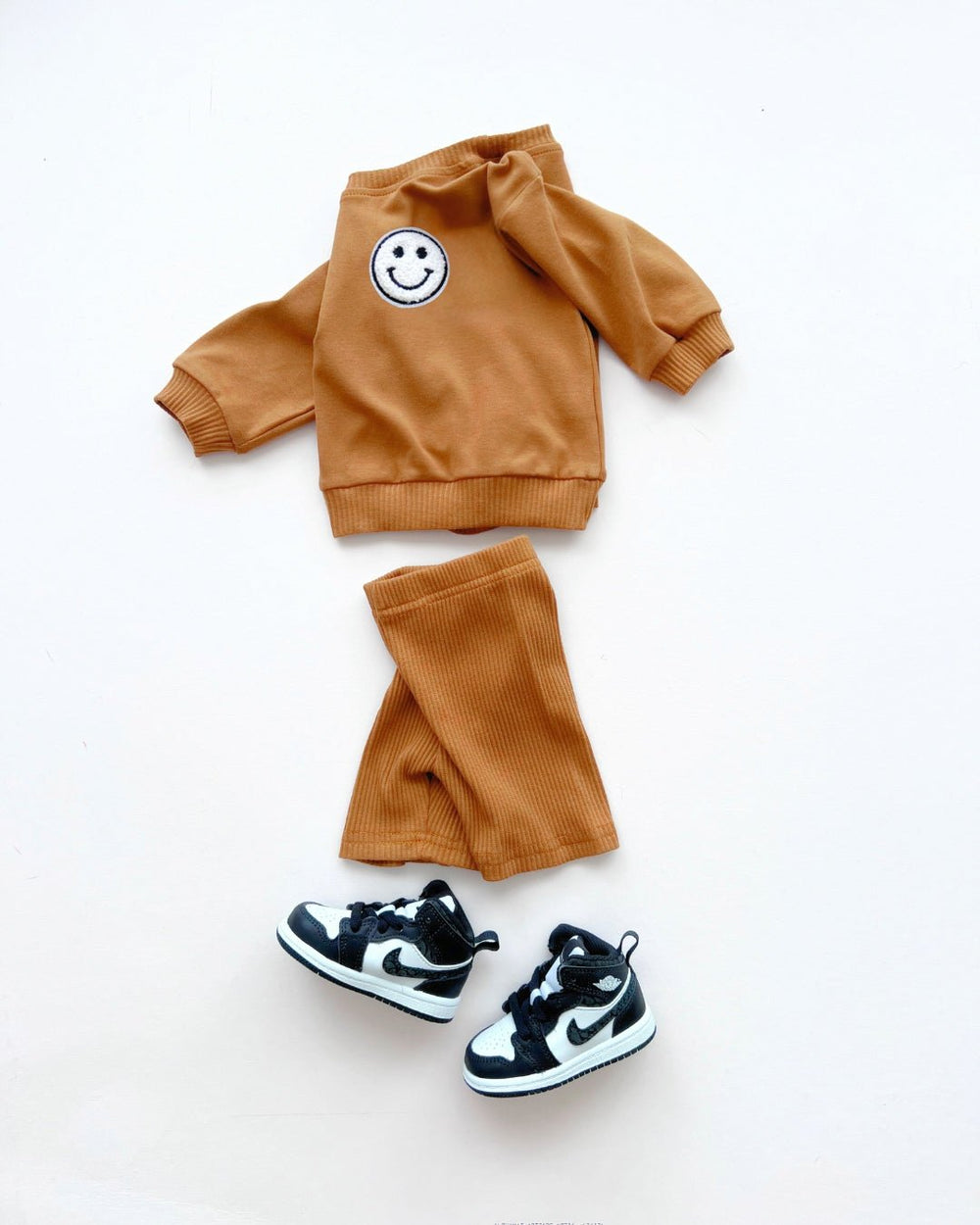 Biker Shorts Set | Rust - LUCKY PANDA KIDS