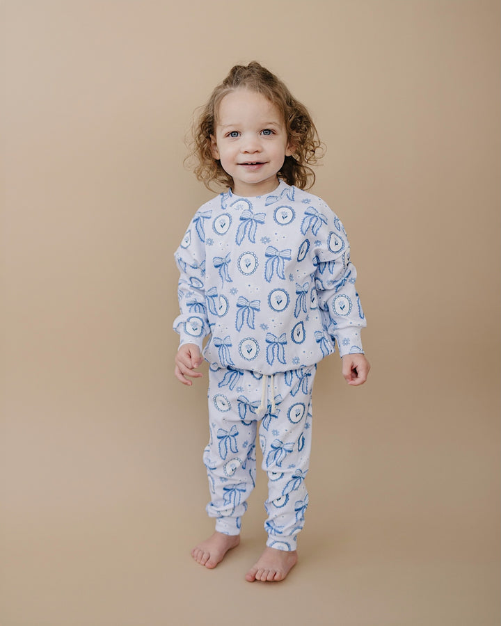 Jogger Set | Blue Bow
