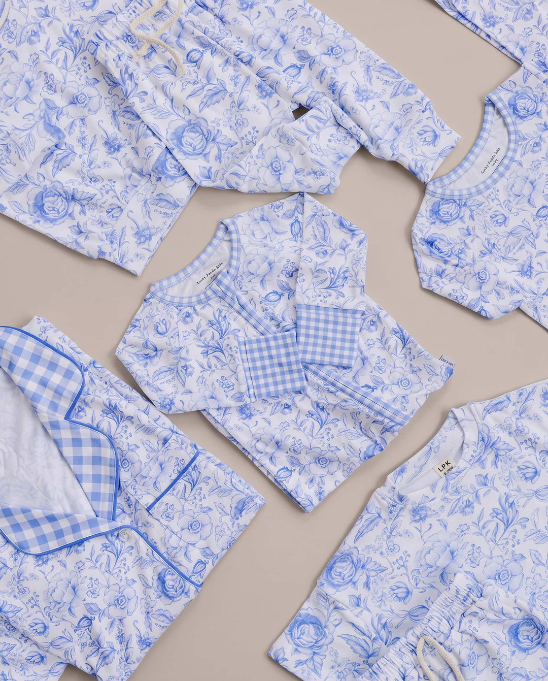 Bamboo Zip Romper | Blue Flowers