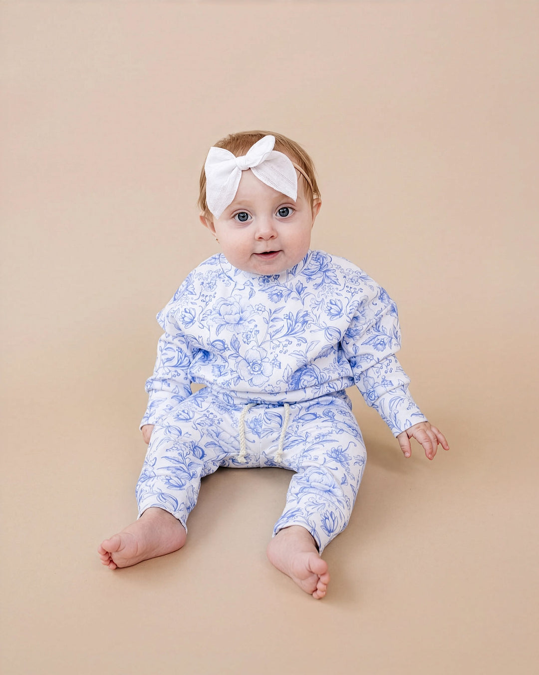 Jogger Set | Blue Flowers