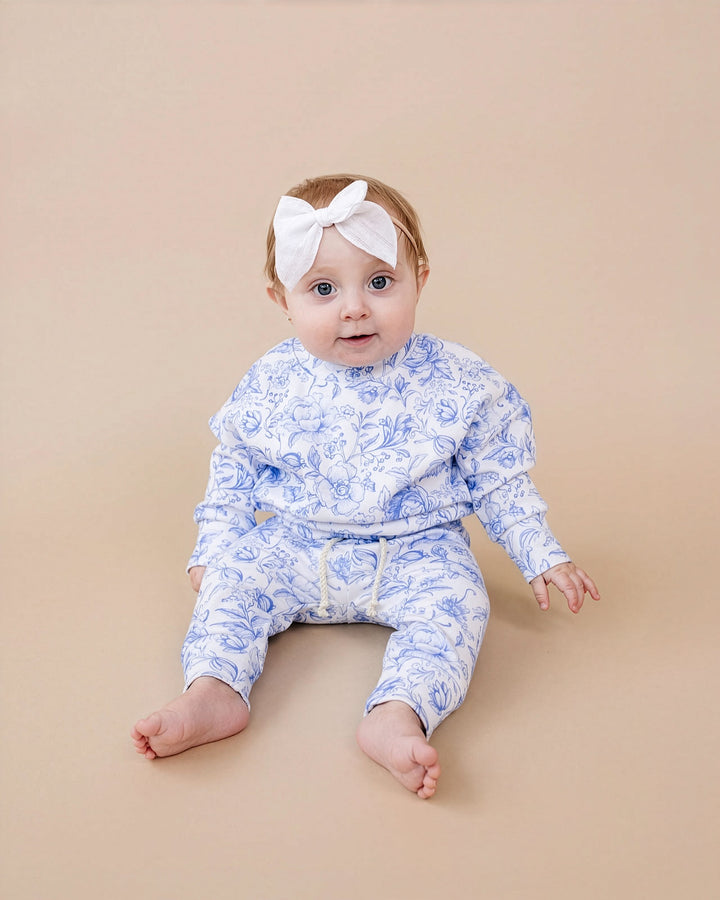 Jogger Set | Blue Flowers