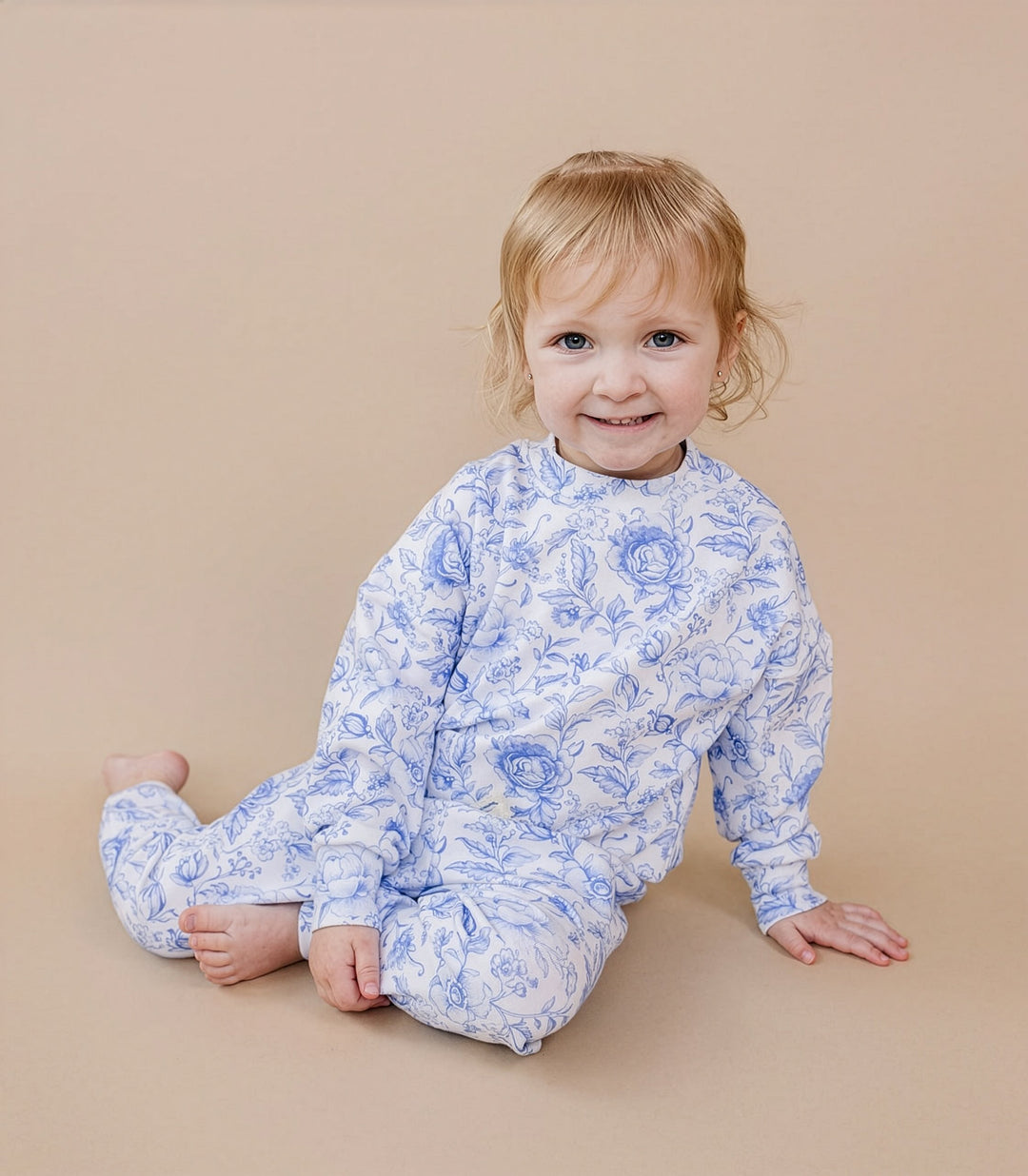 Jogger Set | Blue Flowers