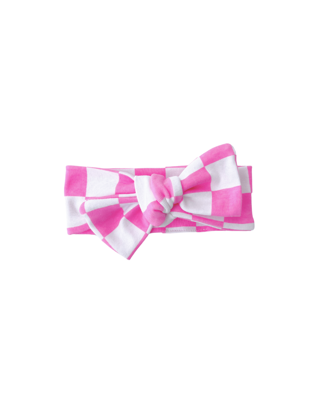 Checkered Headband | Bubble Gum - Headband - LUCKY PANDA KIDS