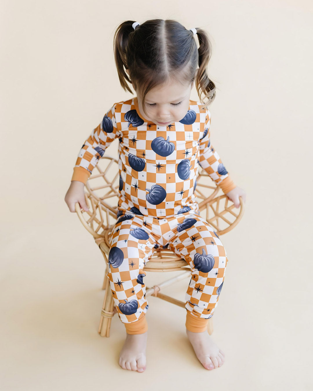 Bamboo Two Piece Set | Checkered Pumpkin