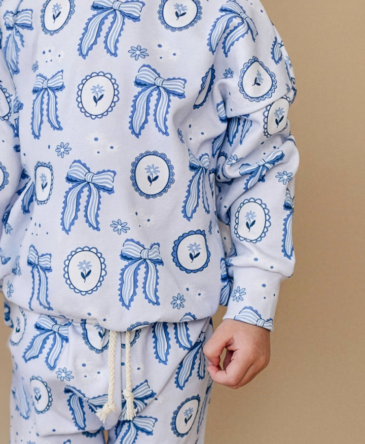 Jogger Set | Blue Bow