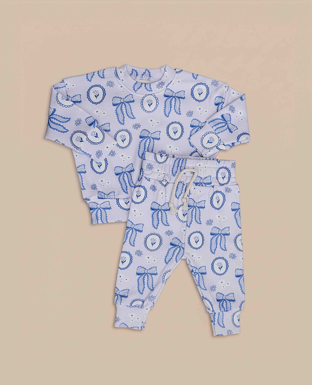 Jogger Set | Blue Bow