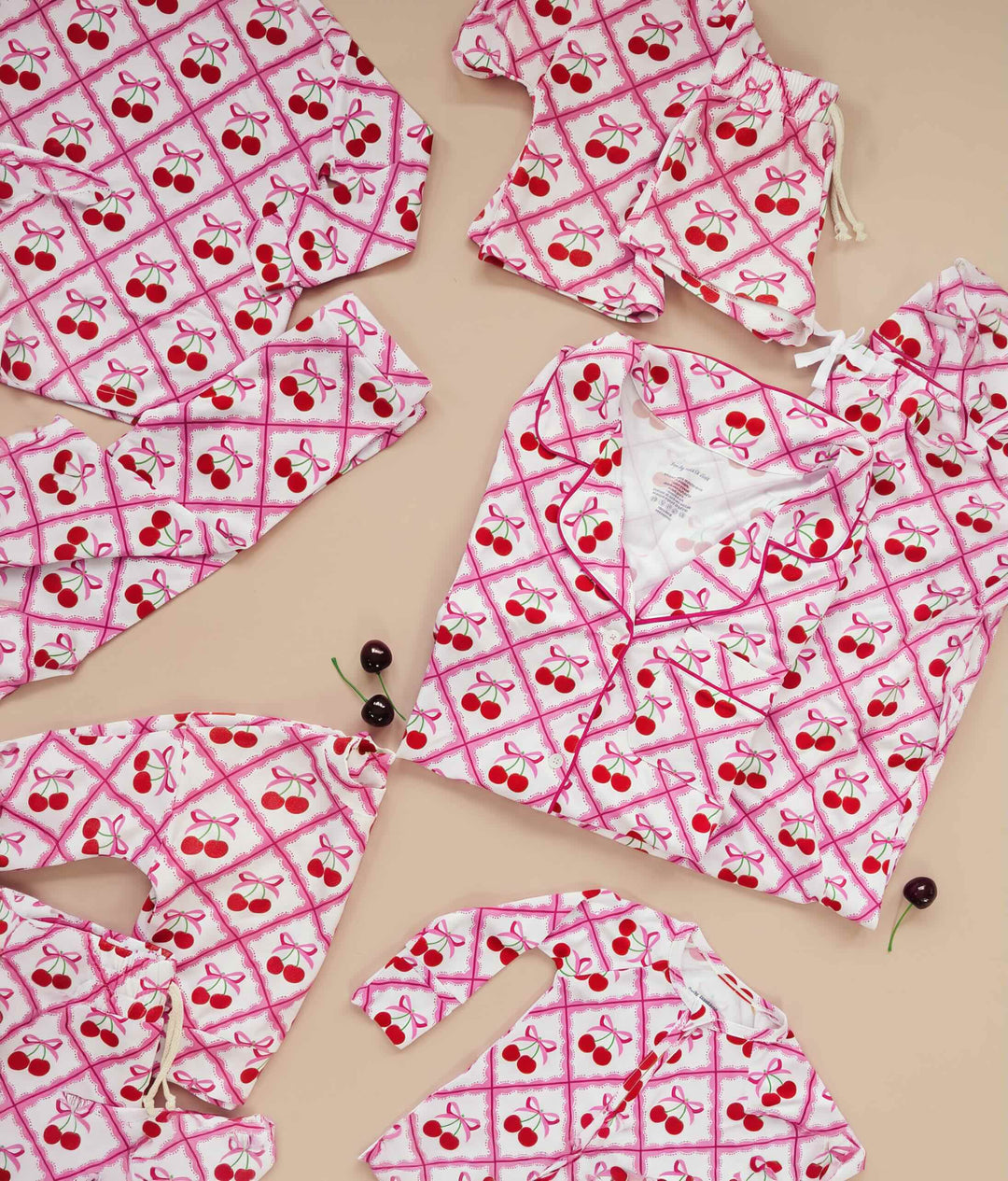 Bamboo Women's Pajamas | Cherry Bow