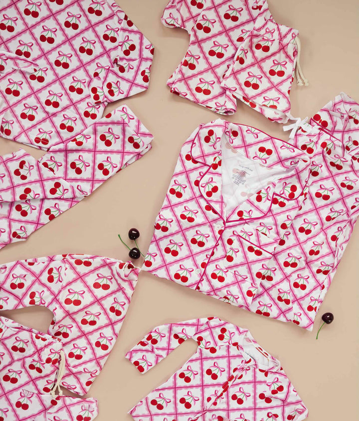 Bamboo Women's Pajamas | Cherry Bow