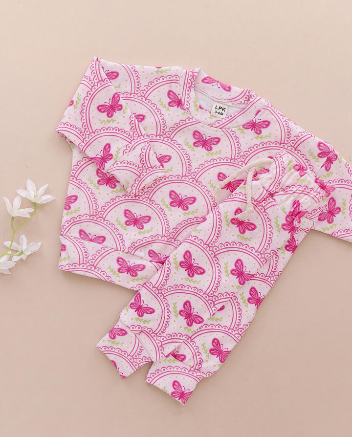 Jogger Set | Pink Butterfly