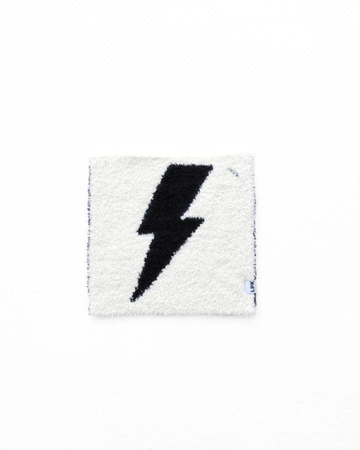 Lightning Bolt Plush Lovey | Black - Plush Blanket - LUCKY PANDA KIDS