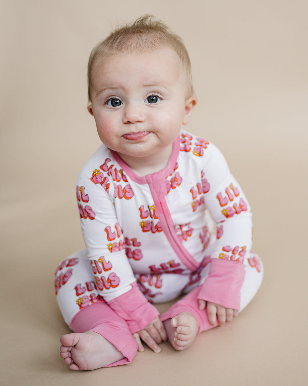 Bamboo Zip Romper | Lil Sis