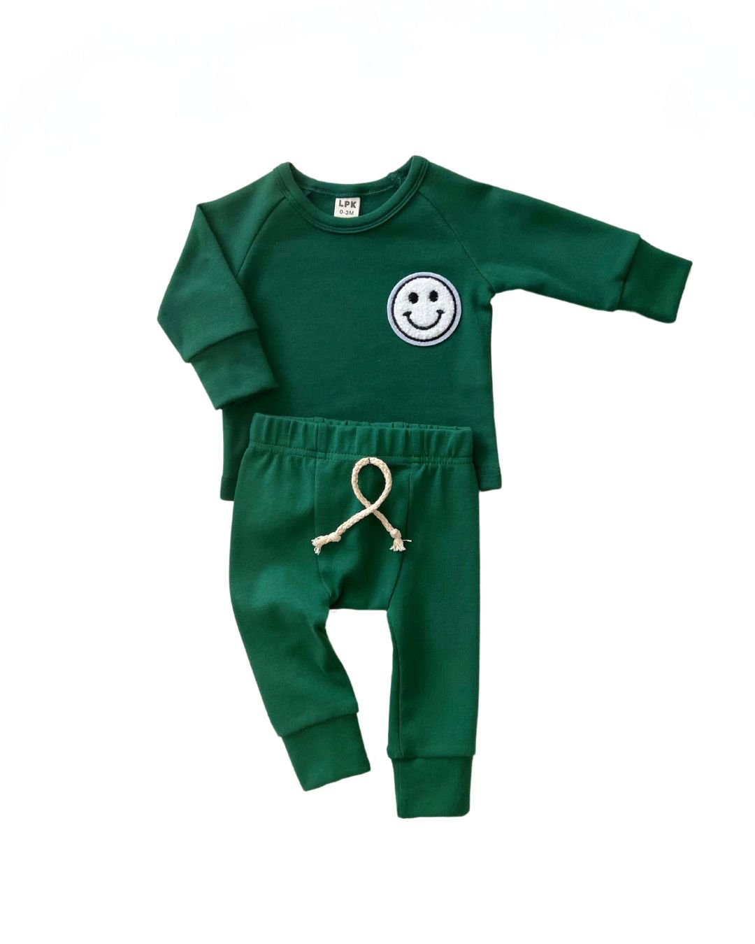 Lounge Set | Smiley Green - Lounge Set - LUCKY PANDA KIDS