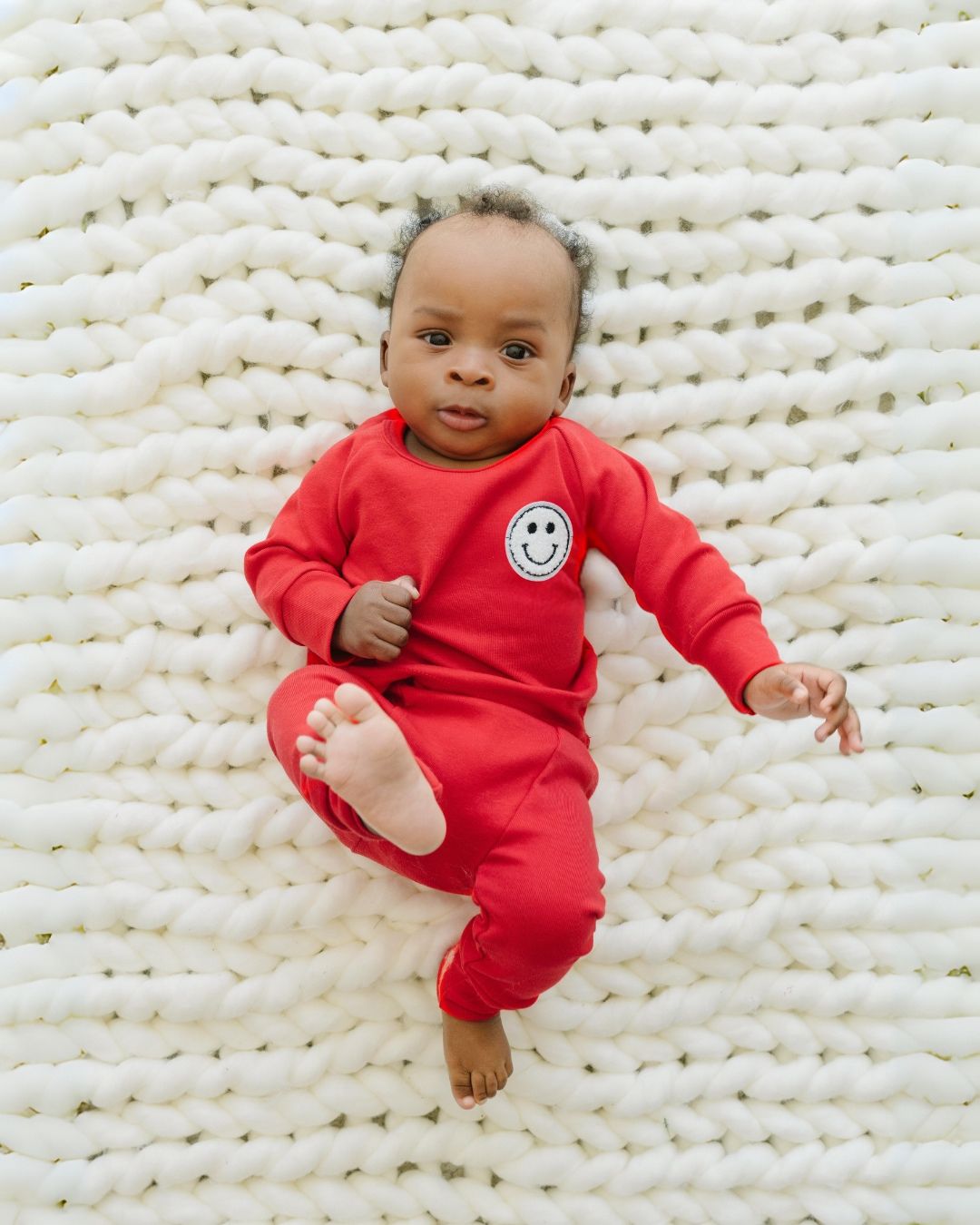 Lounge Set | Smiley Red - Lounge Set - LUCKY PANDA KIDS