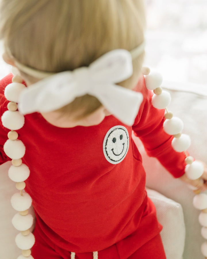 Lounge Set | Smiley Red - Lounge Set - LUCKY PANDA KIDS