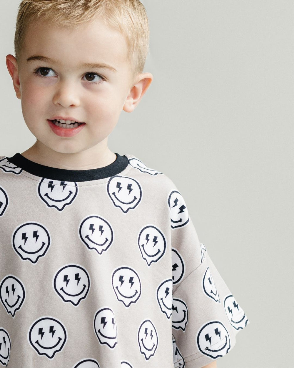 Short Sleeve Bubble Romper | Electric Drippy - LUCKY PANDA KIDS