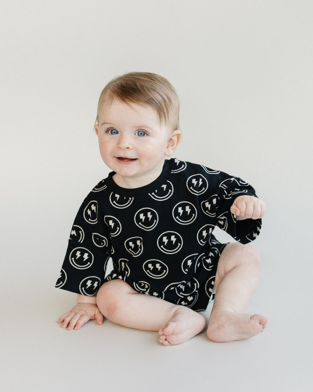 Shorts Set | Electric Smiley - LUCKY PANDA KIDS