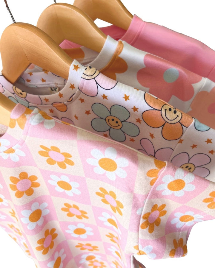 Shorts Set | Retro Daisy - Shorts Set - LUCKY PANDA KIDS