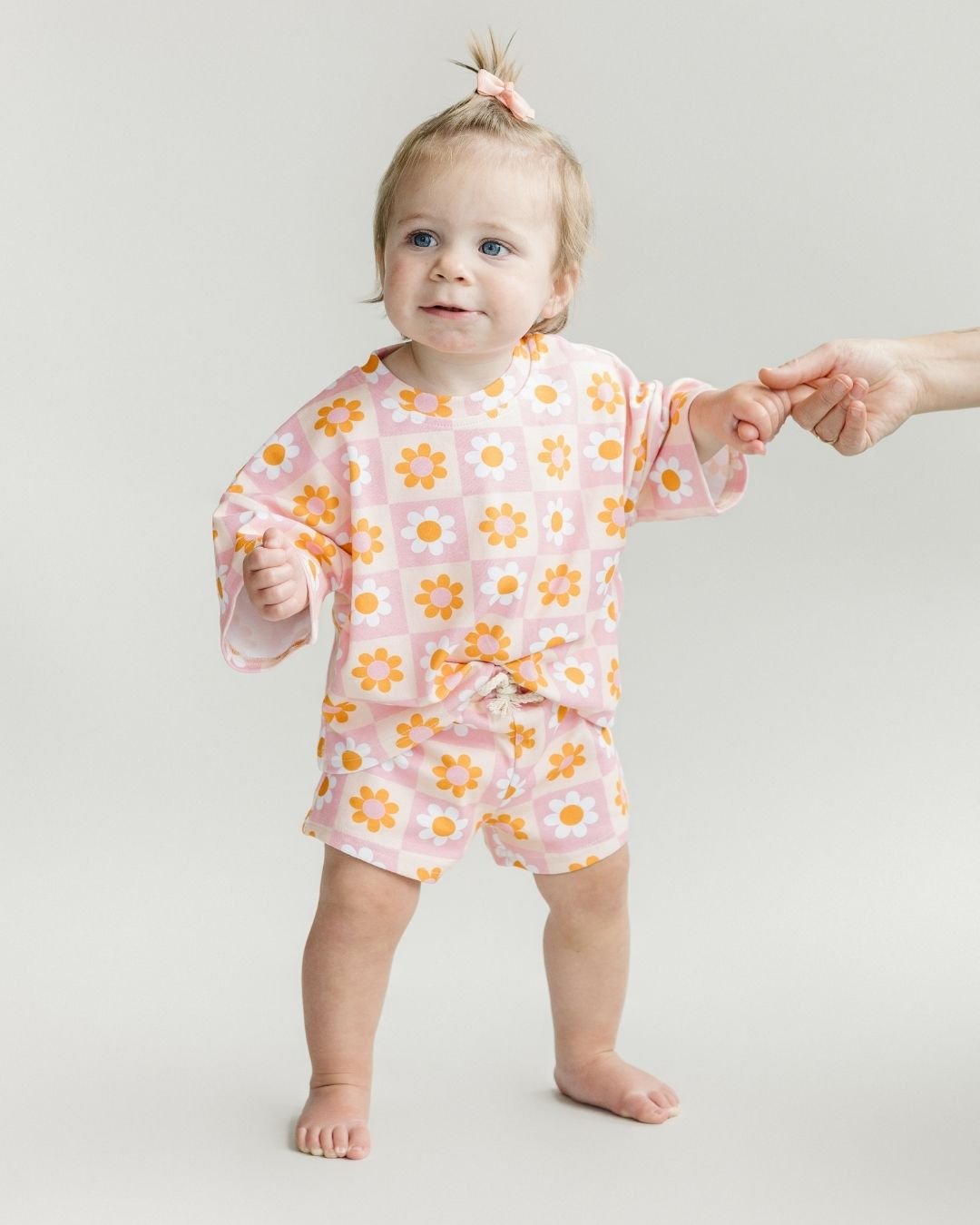 Shorts Set | Retro Daisy - Shorts Set - LUCKY PANDA KIDS