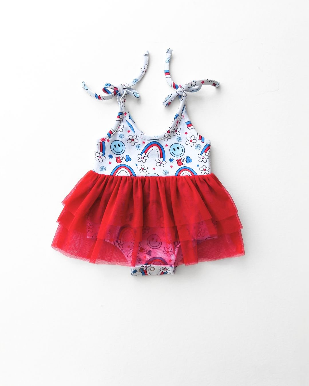 Tutu Romper | Little Miss USA - Romper - LUCKY PANDA KIDS