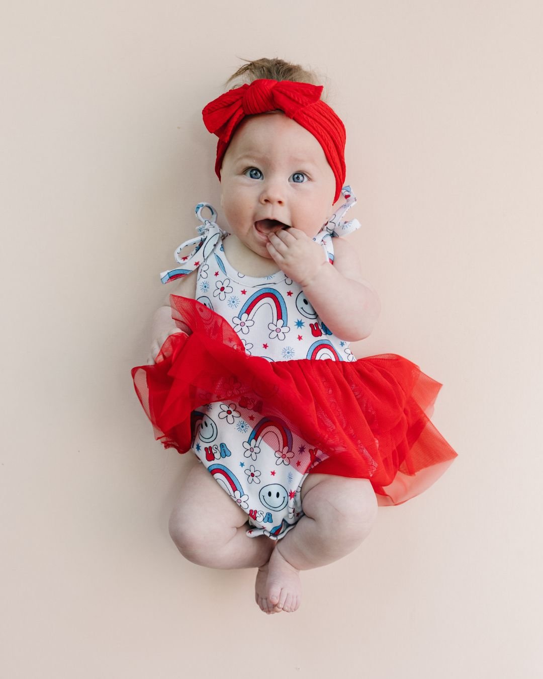 Tutu Romper | Little Miss USA - Romper - LUCKY PANDA KIDS