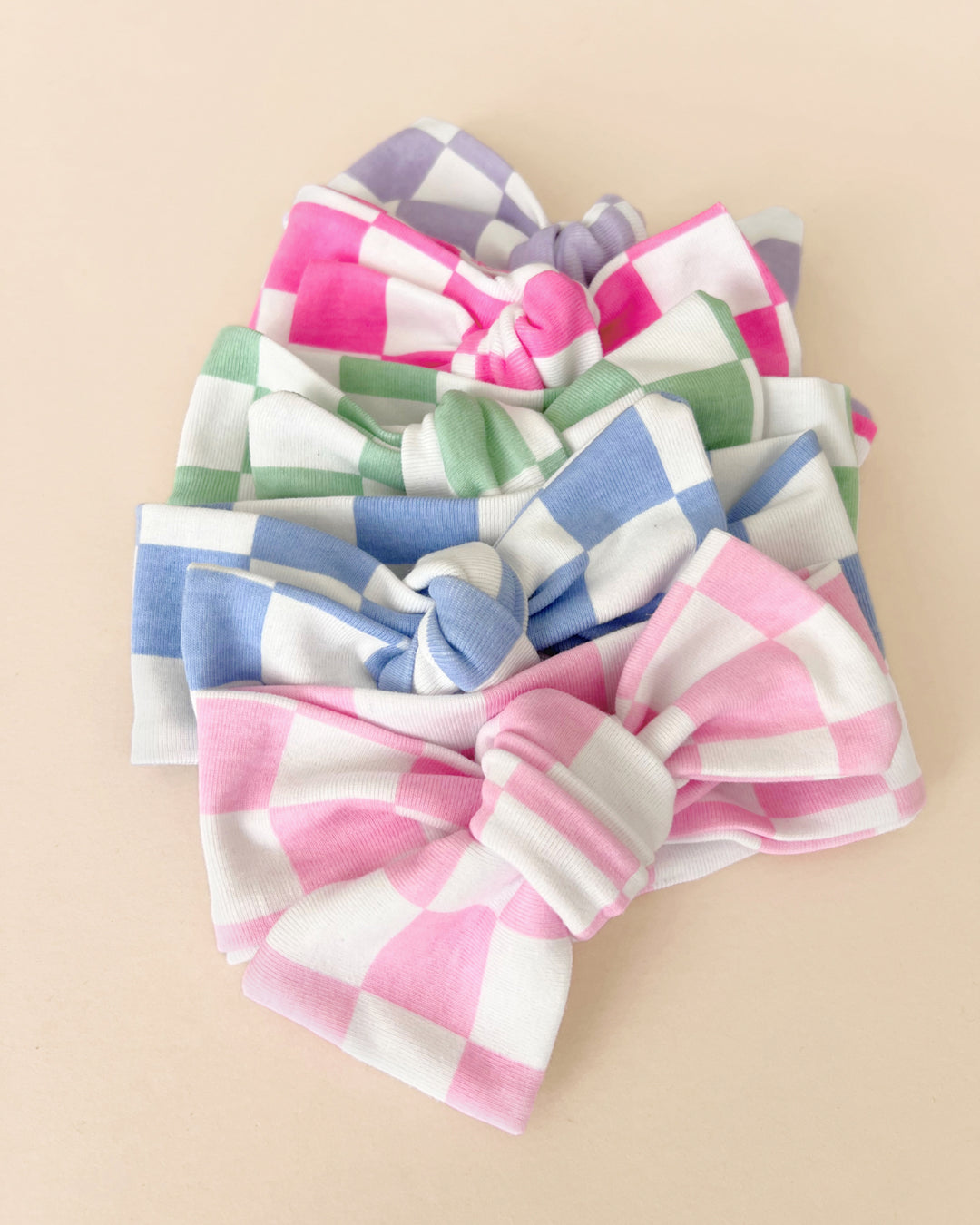 Checkered Headband | Bubble Gum