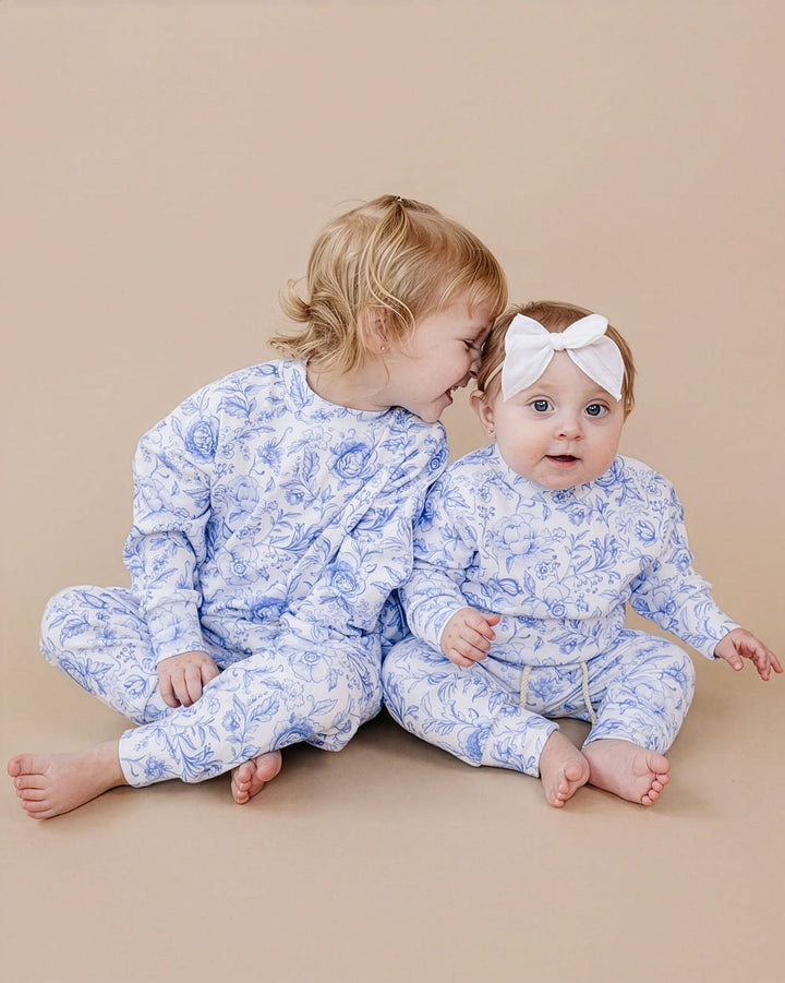 Jogger Set | Blue Flowers