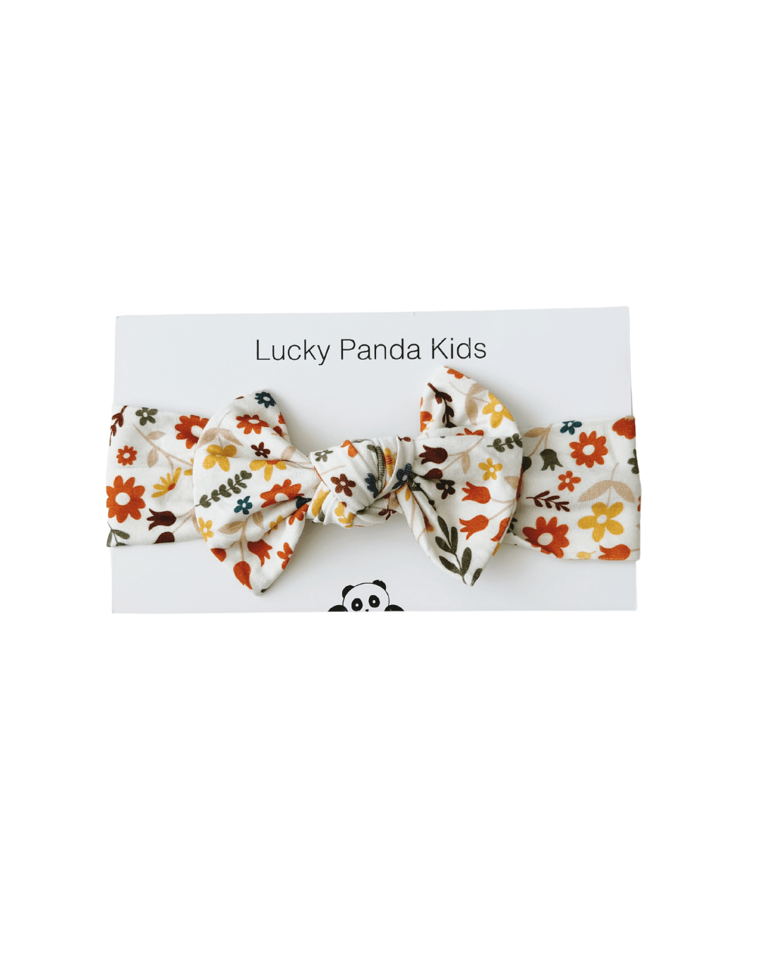 Bamboo Headband | Fall Flowers - Headband - LUCKY PANDA KIDS