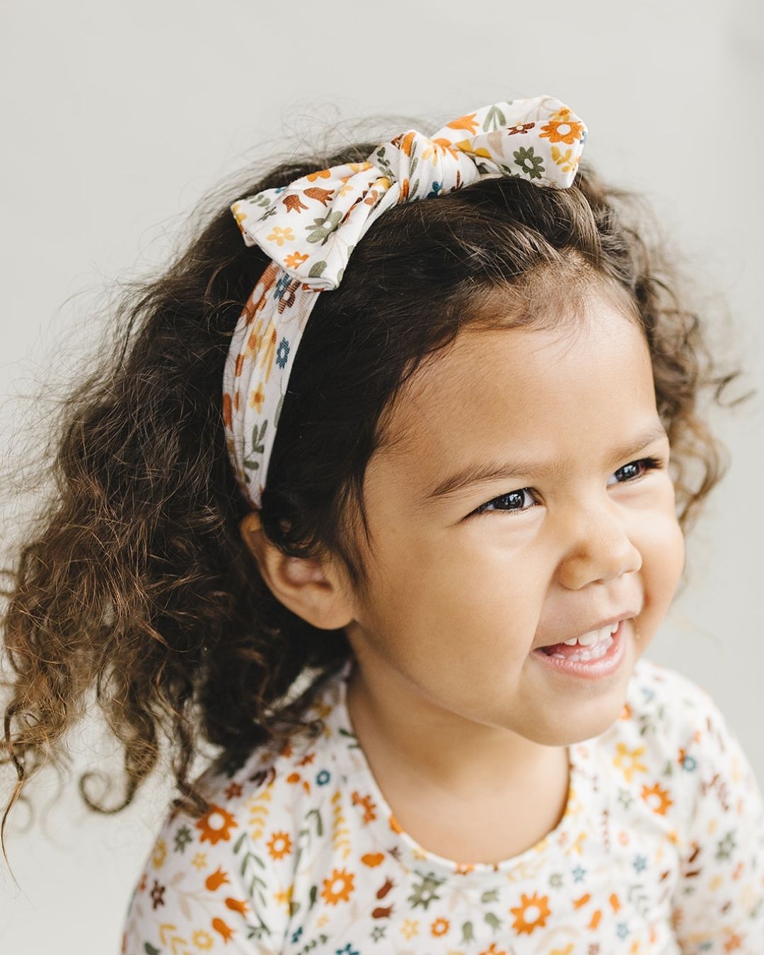 Bamboo Headband | Fall Flowers - Headband - LUCKY PANDA KIDS