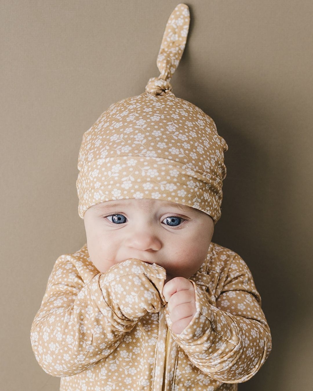 Bamboo Knot Hat | Neutral Garden - LUCKY PANDA KIDS