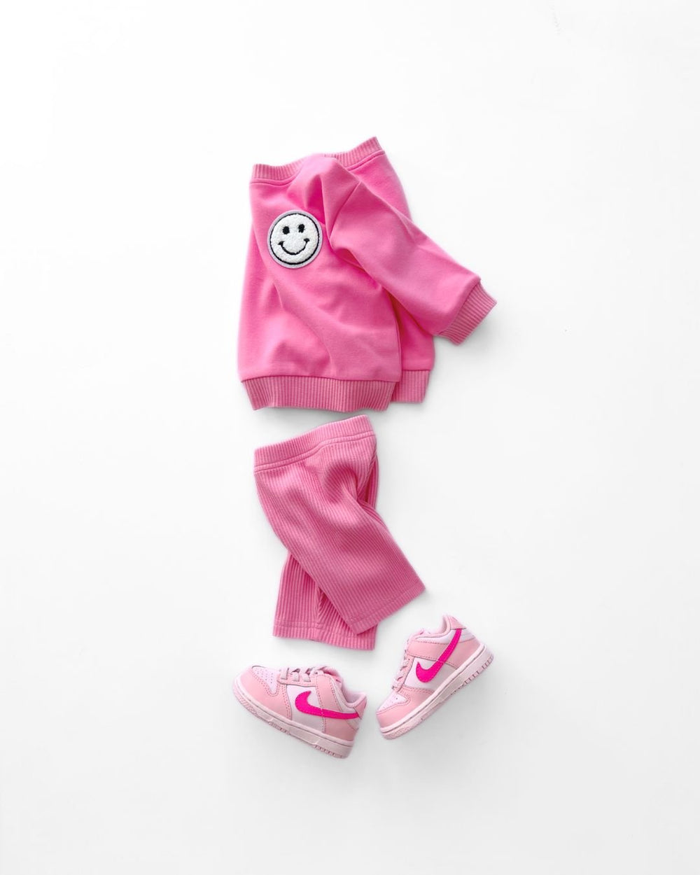 Biker Shorts Set | Pink - Two-piece set - LUCKY PANDA KIDS