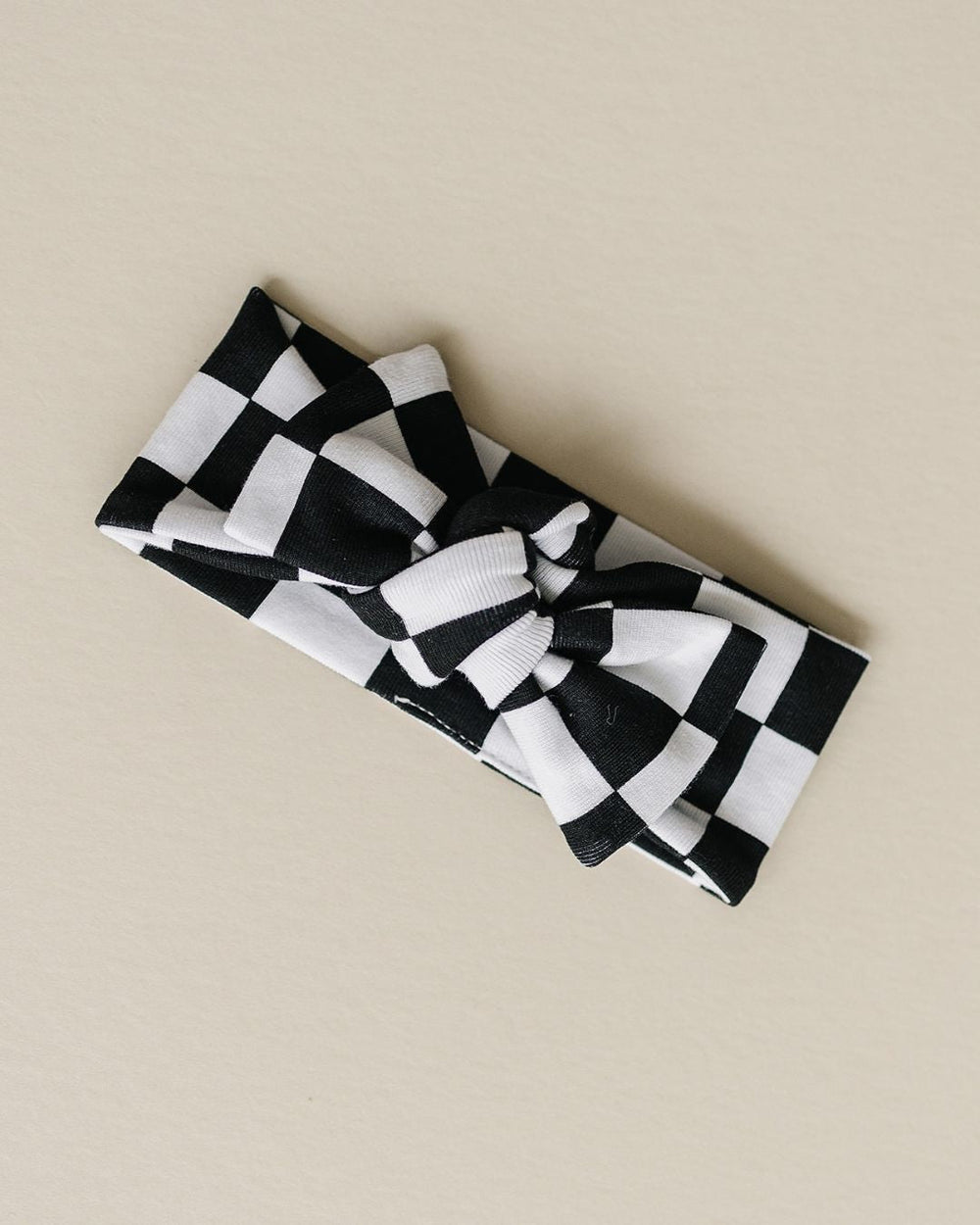 Checkered Headband | Black - Headband - LUCKY PANDA KIDS