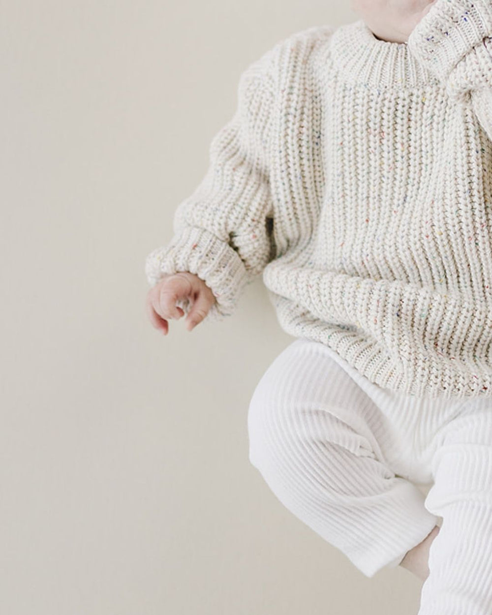Chunky Knit Sweater | Confetti - Sweater - LUCKY PANDA KIDS