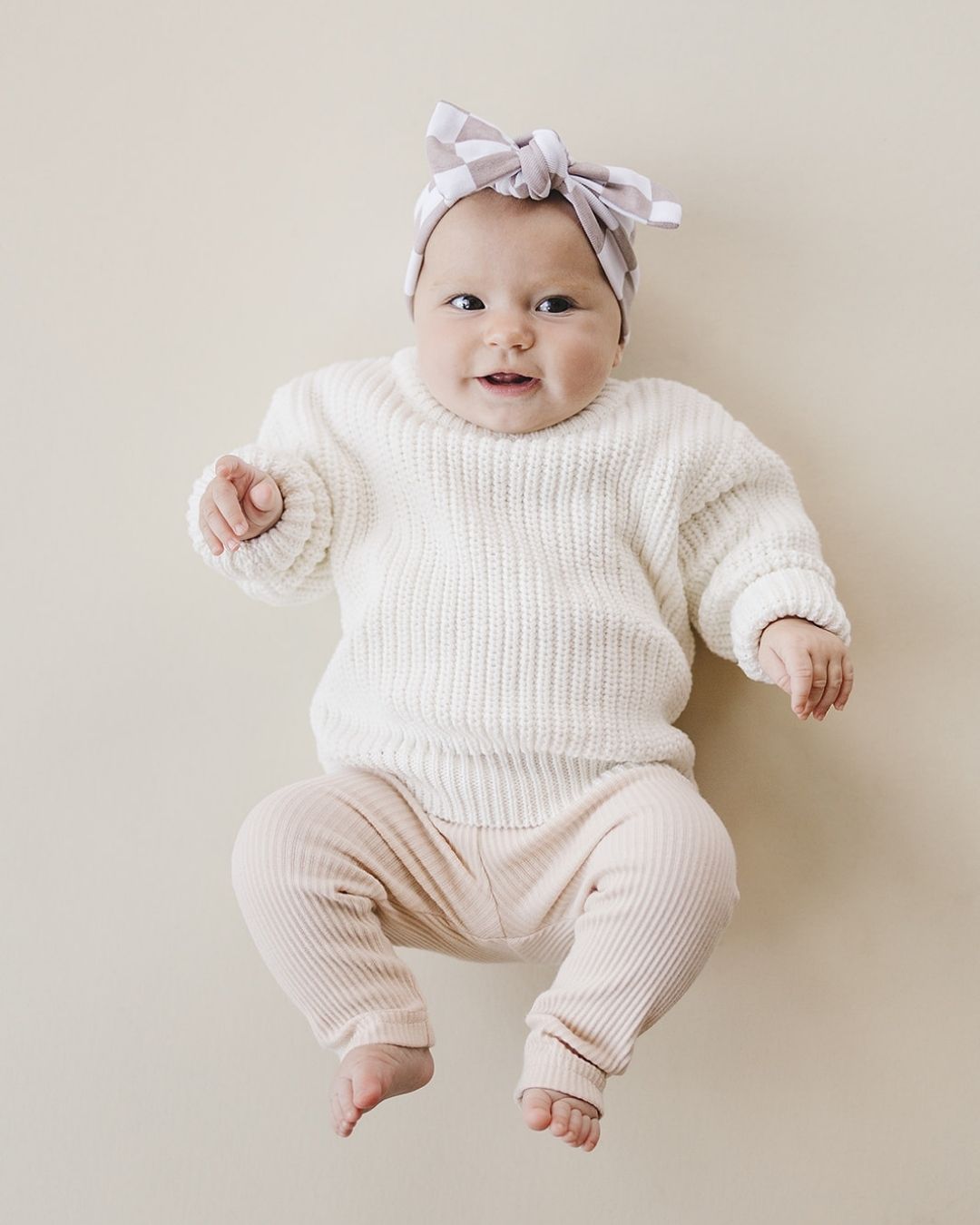 Chunky Knit Sweater | Milk - Sweater - LUCKY PANDA KIDS