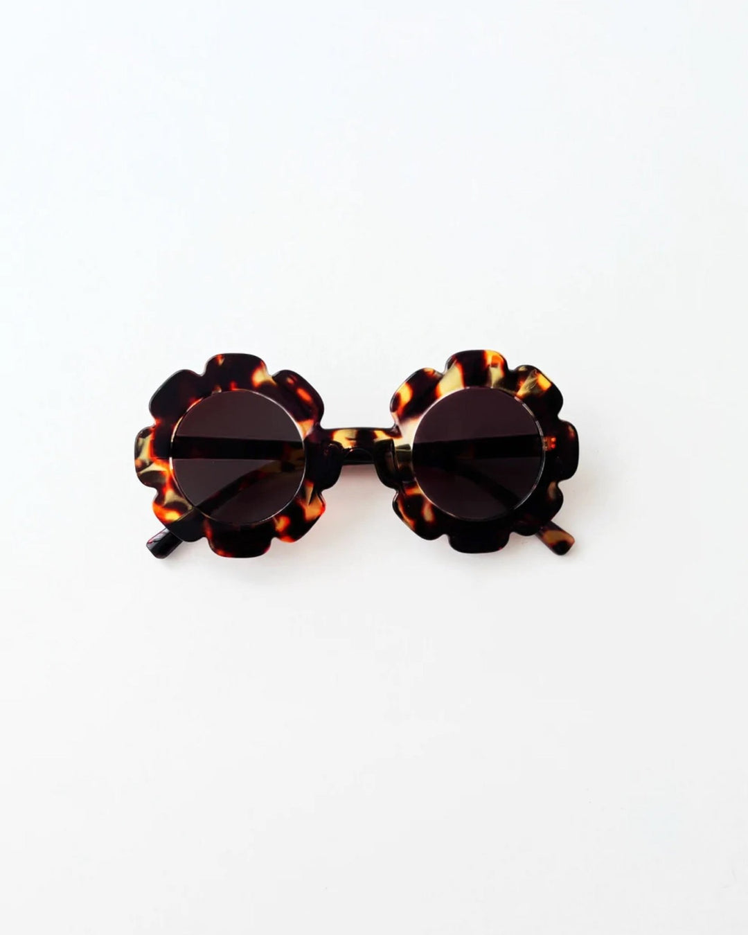 Flower Sunglasses, Tortoise - Baby & Toddler Clothing Accessories - LUCKY PANDA KIDS