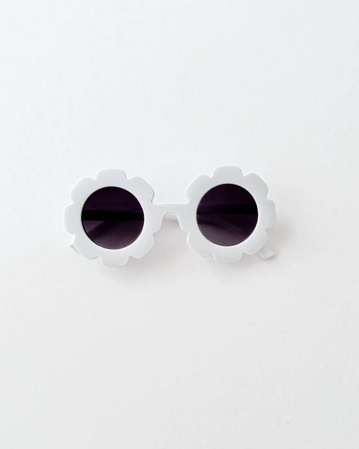 Flower Sunglasses, White - Baby & Toddler Clothing Accessories - LUCKY PANDA KIDS