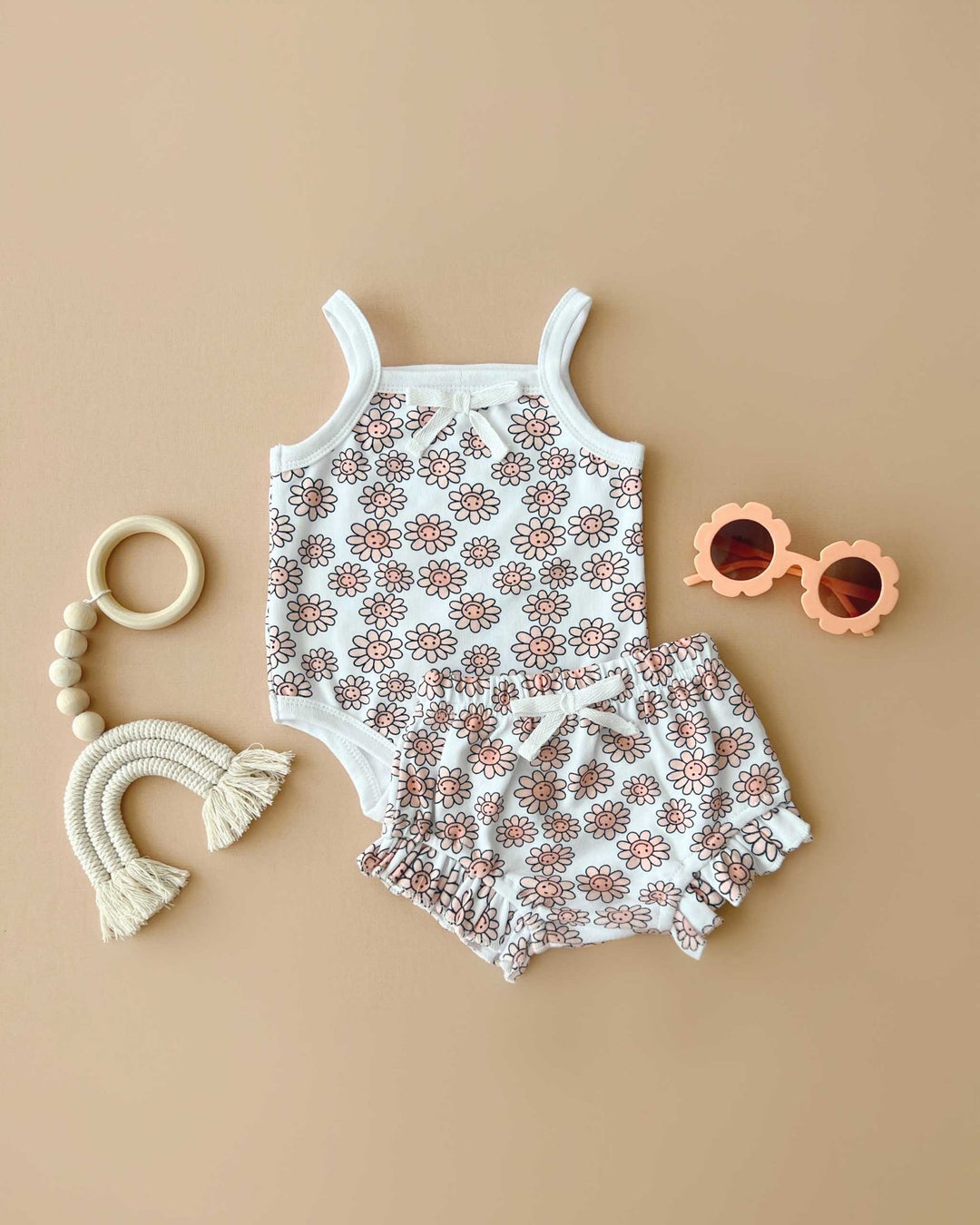 Happy Daisy Set - Baby & Toddler Outfits - LUCKY PANDA KIDS