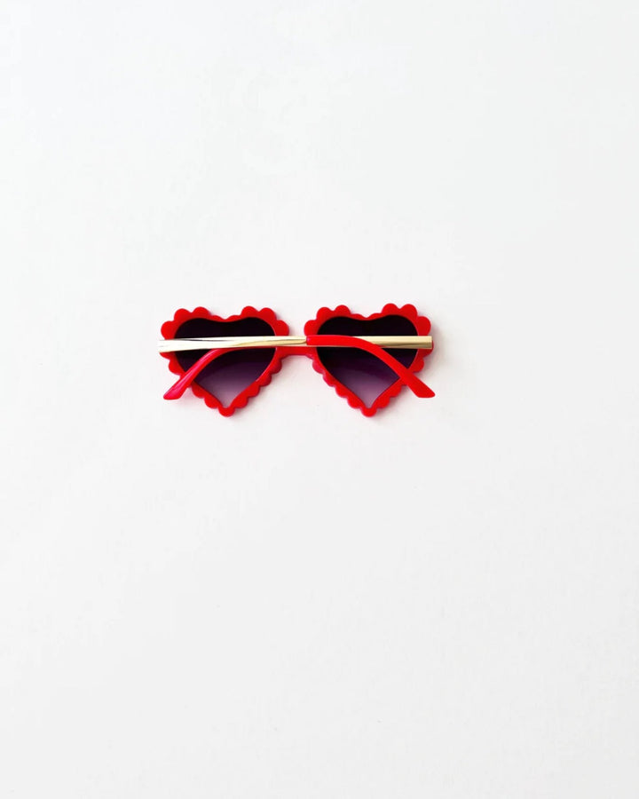 Heart Sunglasses, Red - LUCKY PANDA KIDS